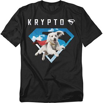 Big & Tall DC Comics Superman 2025 Krypto Sky Shield Graphic Tee
