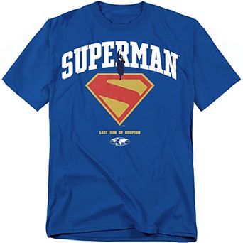Big & Tall DC Comics Superman 2025 College Logo Graphic Tee