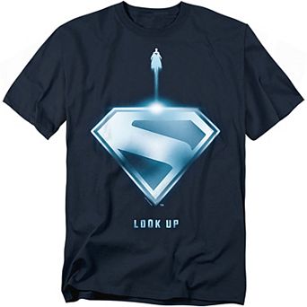 Big & Tall DC Comics Superman 2025 Look Up Shield Graphic Tee
