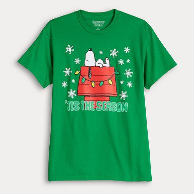 Men's Peanuts Snoopy Tis The Season Graphic Tee