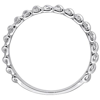 Stella Grace 14k White Gold Twisted Wedding Band