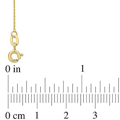 Stella Grace 10k Gold Diamond Accent Bow Pendant Necklace