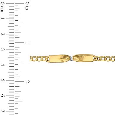 Stella Grace 14k Gold Diamond Accent Bow Bracelet