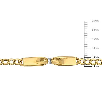 Stella Grace 14k Gold Diamond Accent Bow Bracelet