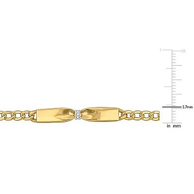Stella Grace 14k Gold Diamond Accent Bow Bracelet