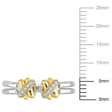 Stella Grace 14k Gold Diamond Accent Open Split Shank Ring