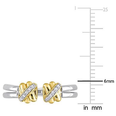 Stella Grace 14k Gold Diamond Accent Open Split Shank Ring