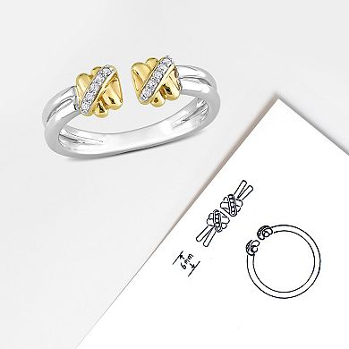 Stella Grace 14k Gold Diamond Accent Open Split Shank Ring