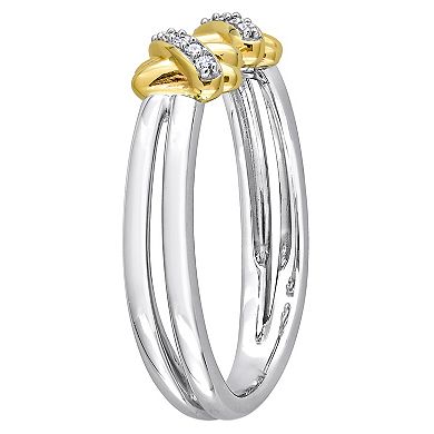 Stella Grace 14k Gold Diamond Accent Open Split Shank Ring