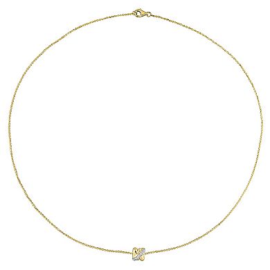 Stella Grace 14k Gold 1/10 Carat T.W. Diamond Design Pendant Necklace