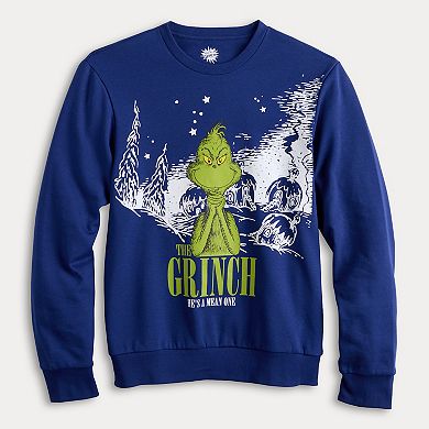 Men's Dr. Seuss The Grinch He's a Mean One Graphic Sweater
