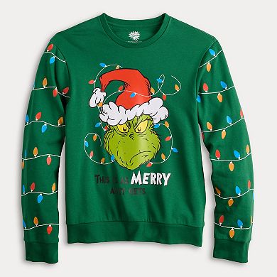 Men's Dr. Seuss The Grinch Merry Whatever Graphic Sweater