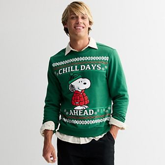 Men's Peanuts Snoopy Chill Days Ahead Winter Sweater