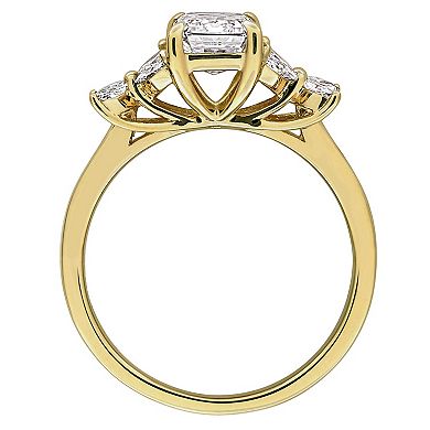 Stella Grace 14k Gold 1 4/5 Carat T.W. Emerald & Marquise-Cut Lab-Grown Diamond Engagement Ring