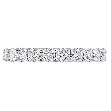 Stella Grace 14k White Gold 1 Carat T.W. Lab-Grown Diamond Semi-Eternity Ring