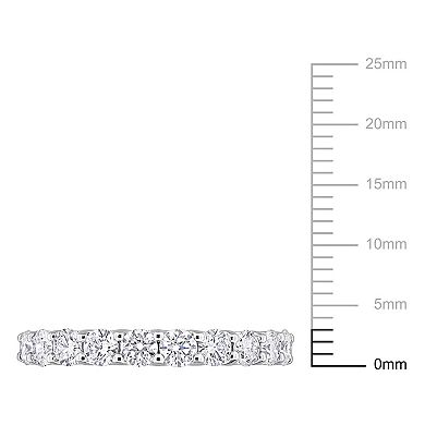 Stella Grace 14k White Gold 1 Carat T.W. Lab-Grown Diamond Semi-Eternity Ring