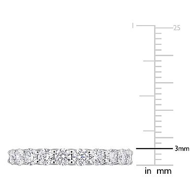 Stella Grace 14k White Gold 1 Carat T.W. Lab-Grown Diamond Semi-Eternity Ring