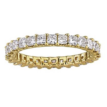 Stella Grace 14k Gold 2 Carat T.W. Princess Lab-Grown Diamond Eternity Ring