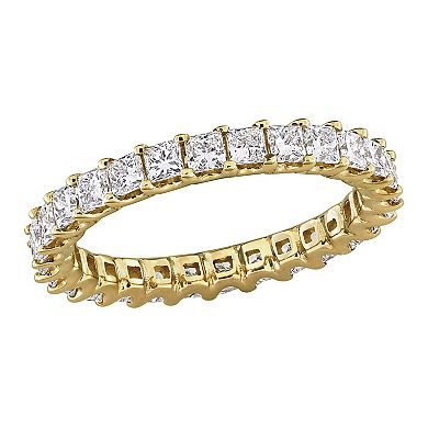 Stella Grace 14k Gold 2 Carat T.W. Princess Lab-Grown Diamond Eternity Ring