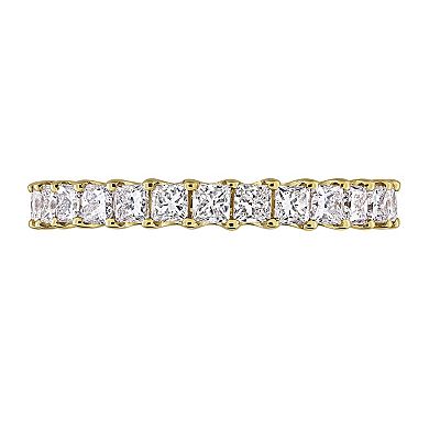 Stella Grace 14k Gold 2 Carat T.W. Princess Lab-Grown Diamond Eternity Ring