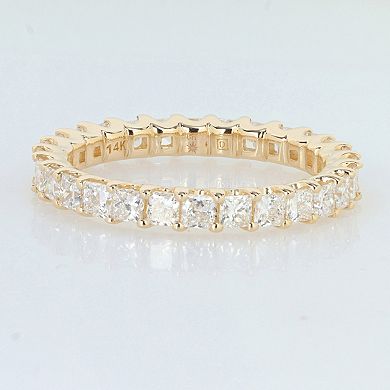 Stella Grace 14k Gold 2 Carat T.W. Princess Lab-Grown Diamond Eternity Ring