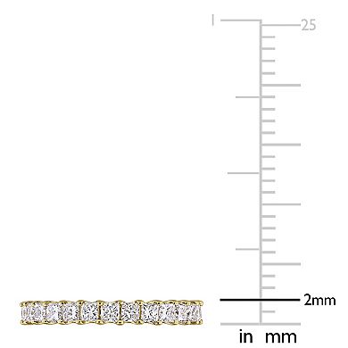 Stella Grace 14k Gold 2 Carat T.W. Princess Lab-Grown Diamond Eternity Ring