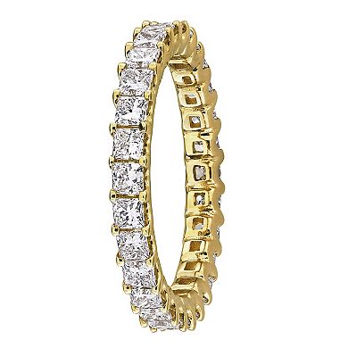 Stella Grace 14k Gold 2 Carat T.W. Princess Lab-Grown Diamond Eternity Ring