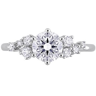 Stella Grace 14k White Gold 1 1/4 Carat T.W. Lab-Grown Diamond Cluster Engagement Ring