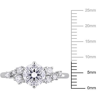 Stella Grace 14k White Gold 1 1/4 Carat T.W. Lab-Grown Diamond Cluster Engagement Ring
