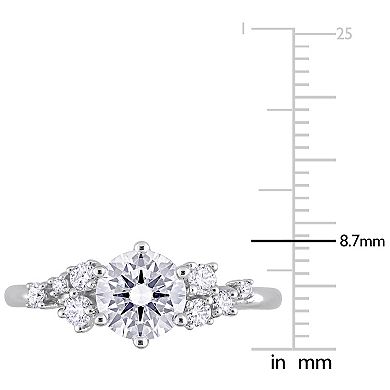 Stella Grace 14k White Gold 1 1/4 Carat T.W. Lab-Grown Diamond Cluster Engagement Ring