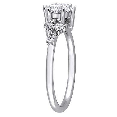 Stella Grace 14k White Gold 1 1/4 Carat T.W. Lab-Grown Diamond Cluster Engagement Ring