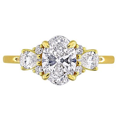 Stella Grace 14k Gold 1 3/4 Carat T.W. Multi-Shaped Lab-Grown Diamond Engagement Ring