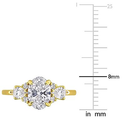 Stella Grace 14k Gold 1 3/4 Carat T.W. Multi-Shaped Lab-Grown Diamond Engagement Ring