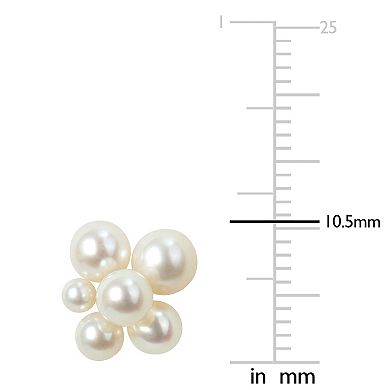 Stella Grace 14k Gold Freshwater Cultured Pearl Stud Earrings