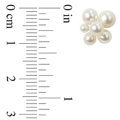 Stella Grace 14k Gold Freshwater Cultured Pearl Stud Earrings