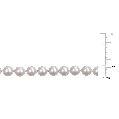 Stella Grace 14k Gold 6-6.5mm Cultured Akoya Pearl Strand Necklace