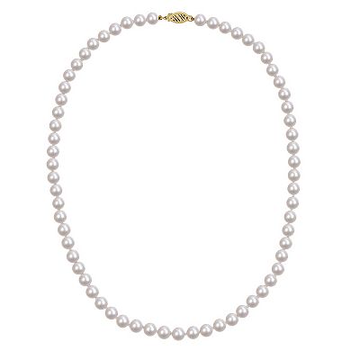 Stella Grace 14k Gold Cultured Pearl Strand Necklace
