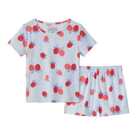 Пижама Cuddl Duds из футболки и шорт для девочек
