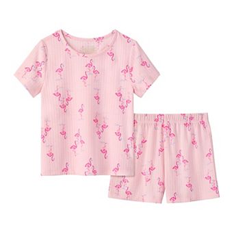 Girls 4-12 Cuddl Duds® 2 pc Pajama Top & Pajama Shorts Set