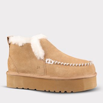 Mykos Britt Women's Slip-On Suede Ankle Boots