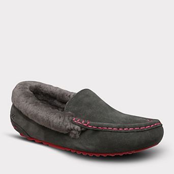 Mykos Aussie Moc Women's Slip-On Suede Moccasin Slippers