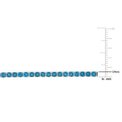 Stella Grace Sterling Silver 4 3/5 Carat T.W. Gemstone Tennis Bracelet