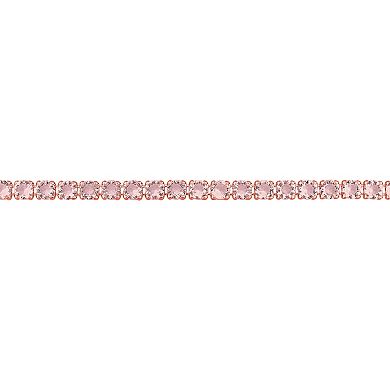 Stella Grace 5 1/10 Carat T.W. Simulated Morganite Tennis Bracelet