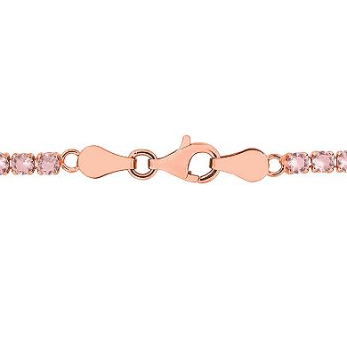 Stella Grace 5 1/10 Carat T.W. Simulated Morganite Tennis Bracelet