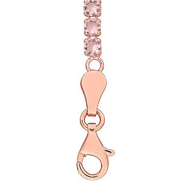 Stella Grace 5 1/10 Carat T.W. Simulated Morganite Tennis Bracelet
