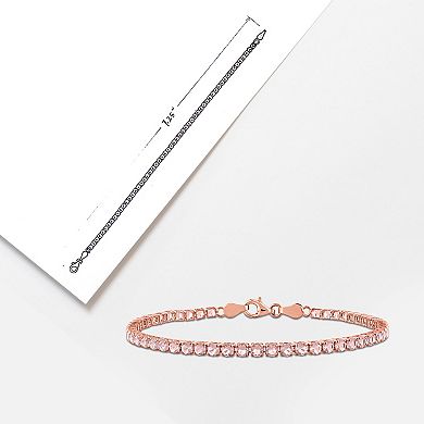 Stella Grace 5 1/10 Carat T.W. Simulated Morganite Tennis Bracelet