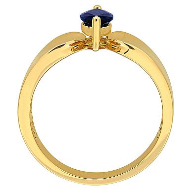 Stella Grace 10k Gold Marquise Sapphire Ring