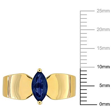 Stella Grace 10k Gold Marquise Sapphire Ring