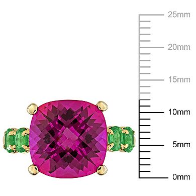 Stella Grace 18k Gold Over Silver Gemstone Cocktail Ring