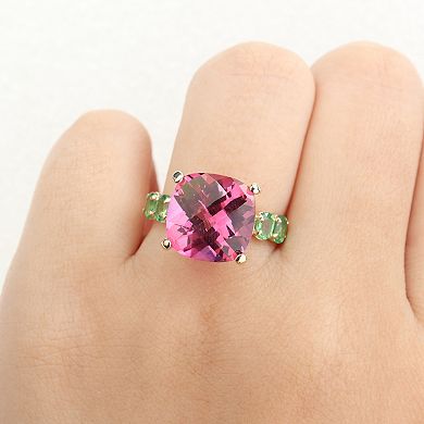 Stella Grace 18k Gold Over Silver Gemstone Cocktail Ring